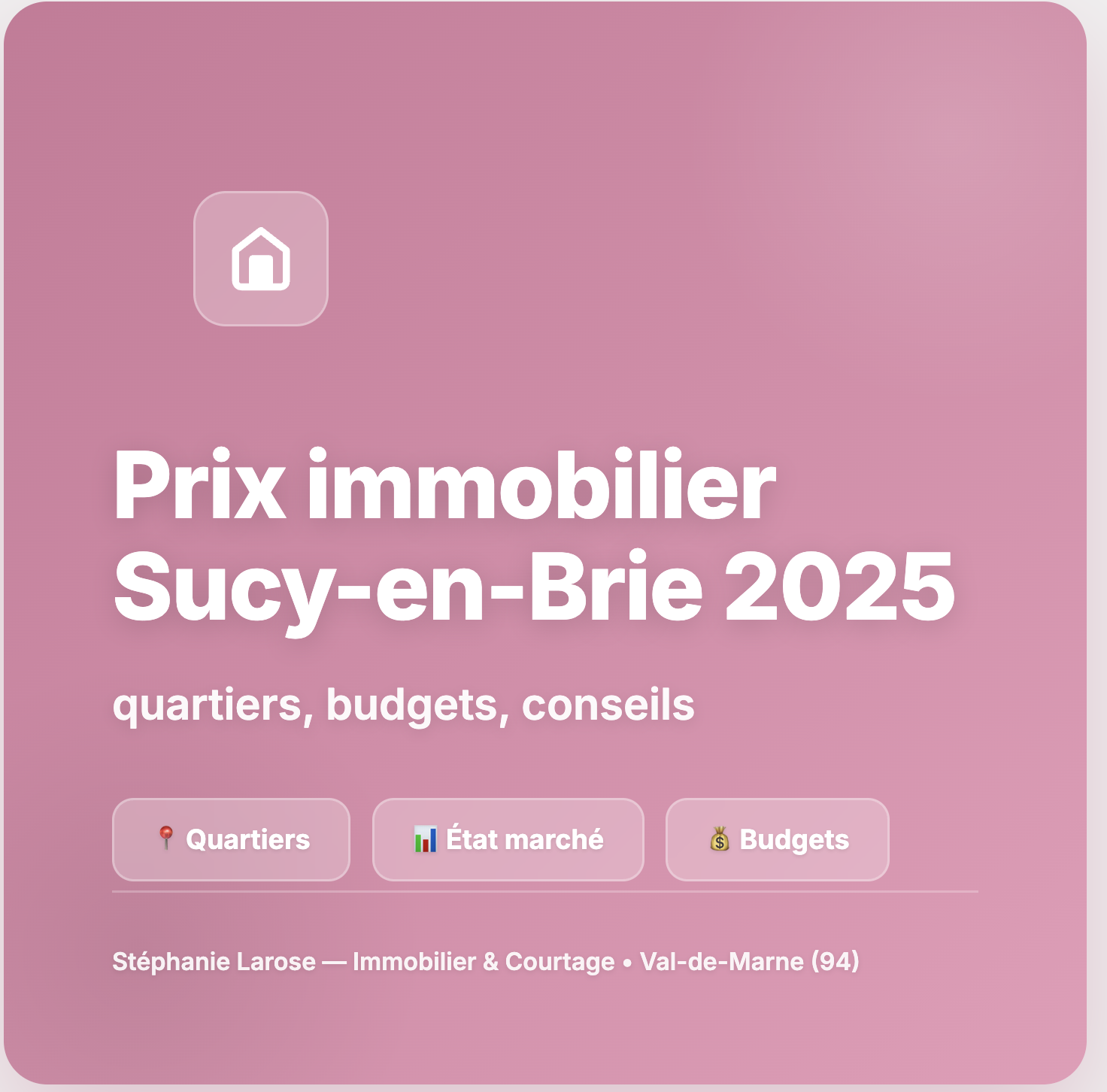 Prix immobilier Sucy-en-Brie 2025 - Guide achat maison Val-de-Marne quartiers budgets conseils expert