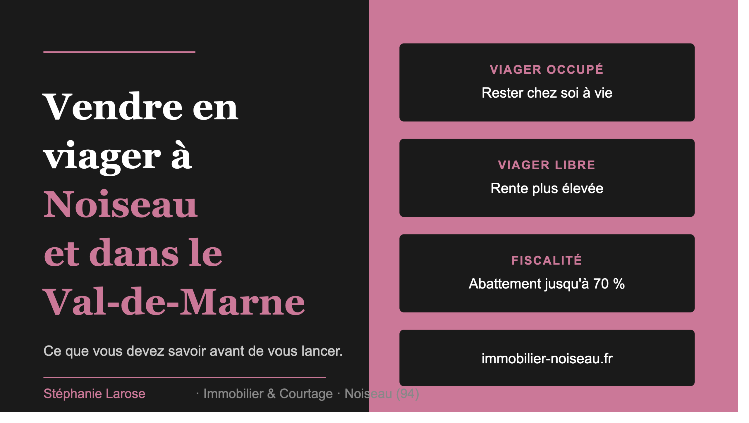 VENDRE EN VIAGER A NOISEAU